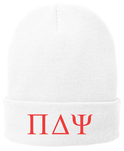 Pi Delta Psi Lettered Beanies