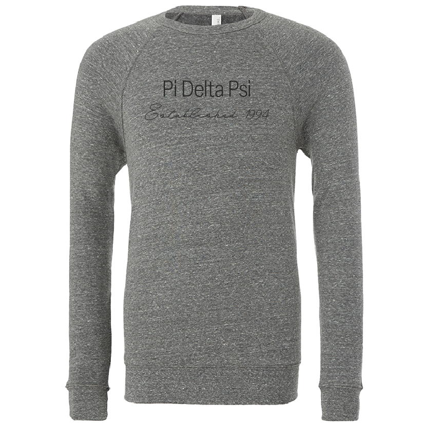 Pi Delta Psi Embroidered Printed Name Crewneck Sweatshirts