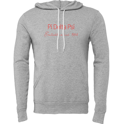 Pi Delta Psi Embroidered Printed Name Hooded Sweatshirts