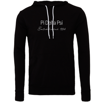 Pi Delta Psi Embroidered Printed Name Hooded Sweatshirts