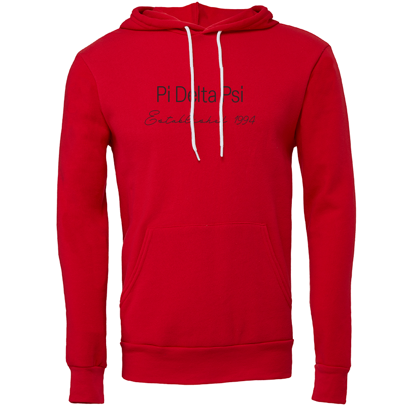 Pi Delta Psi Embroidered Printed Name Hooded Sweatshirts