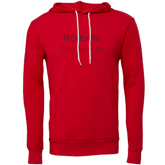 Pi Delta Psi Embroidered Printed Name Hooded Sweatshirts