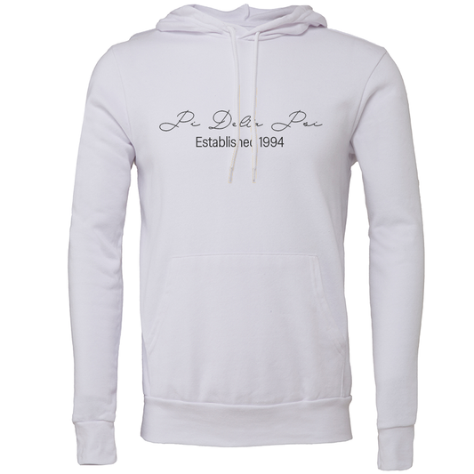 Pi Delta Psi Embroidered Scripted Name Hooded Sweatshirts