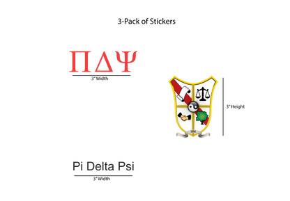 Pi Delta Psi Stickers