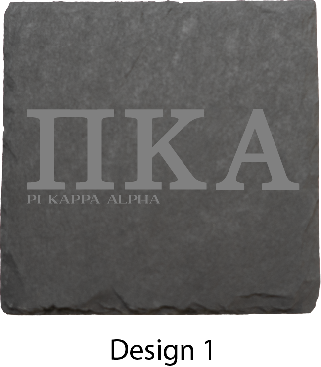 Pi Kappa Alpha (Oak Service Corporation) Stone Coasters - 4-Pack