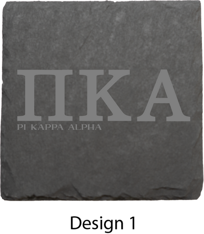 Pi Kappa Alpha (Oak Service Corporation) Stone Coasters - 4-Pack