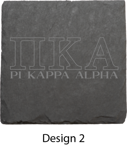 Pi Kappa Alpha (Oak Service Corporation) Stone Coasters - 4-Pack