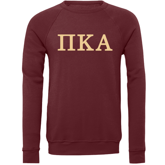 Pi Kappa Alpha Lettered Crewneck Sweatshirts