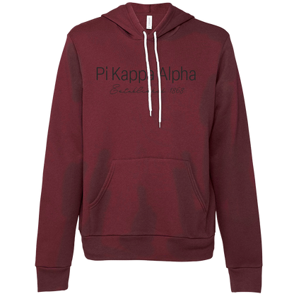 Pi Kappa Alpha Embroidered Printed Name Hooded Sweatshirts