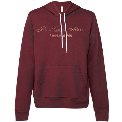 Pi Kappa Alpha Embroidered Scripted Name Hooded Sweatshirts