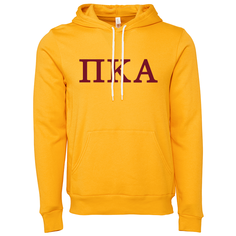 Pi Kappa Alpha Lettered Hooded Sweatshirts