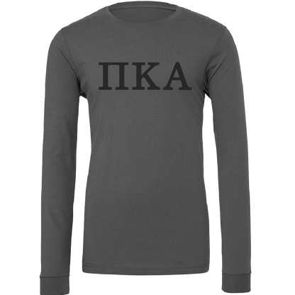 Pi Kappa Alpha Lettered Long Sleeve T-Shirts