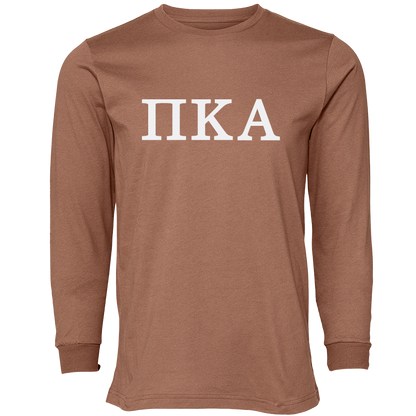 Pi Kappa Alpha Lettered Long Sleeve T-Shirts