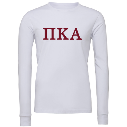 Pi Kappa Alpha Lettered Long Sleeve T-Shirts