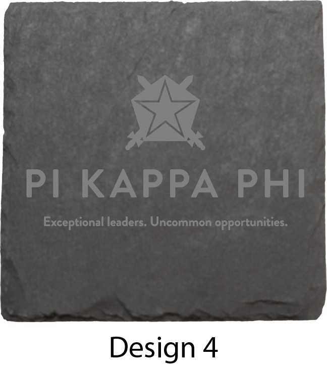 Pi Kappa Phi Stone Coasters - 4-Pack