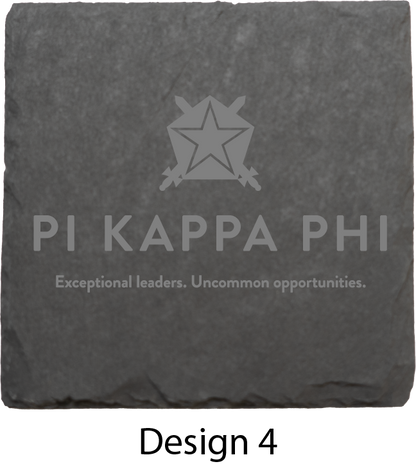 Pi Kappa Phi Stone Coasters - 4-Pack