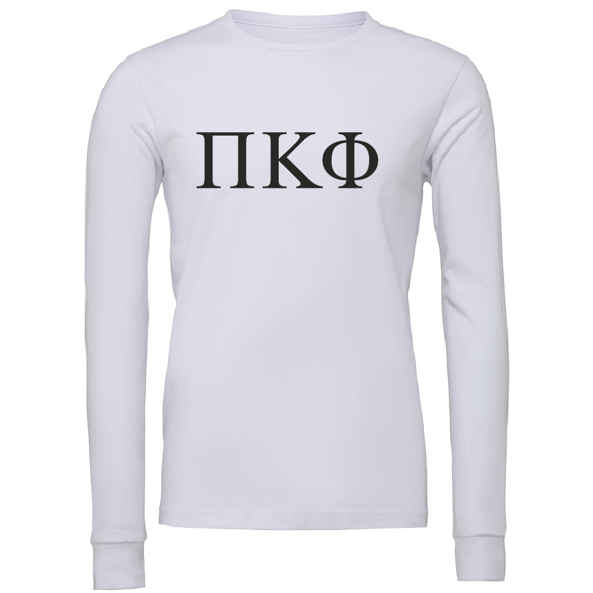 Pi Kappa Phi Lettered Long Sleeve T-Shirts