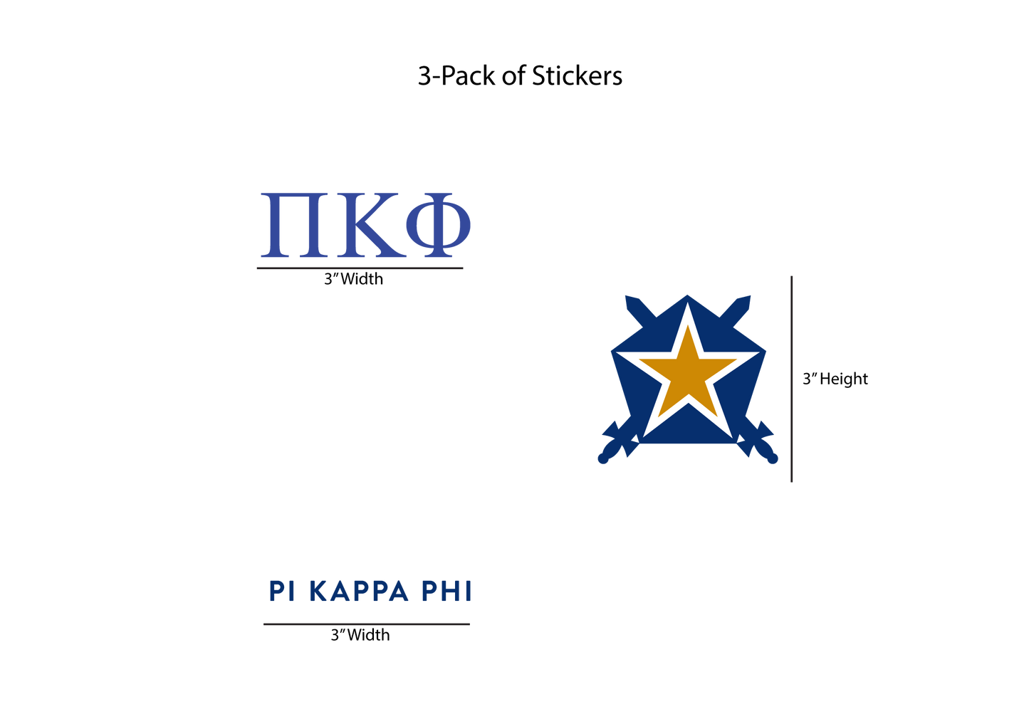 Pi Kappa Phi Stickers