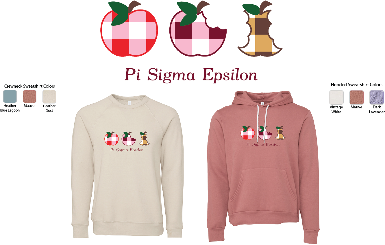 Pi Sigma Epsilon Apple Evolution Crewneck