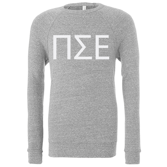 Pi Sigma Epsilon Embroidered Lettered Crewneck Sweatshirts