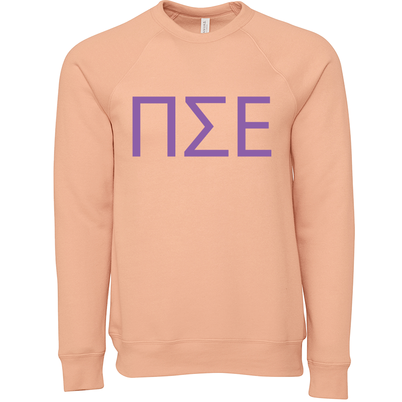 Pi Sigma Epsilon Lettered Crewneck Sweatshirts