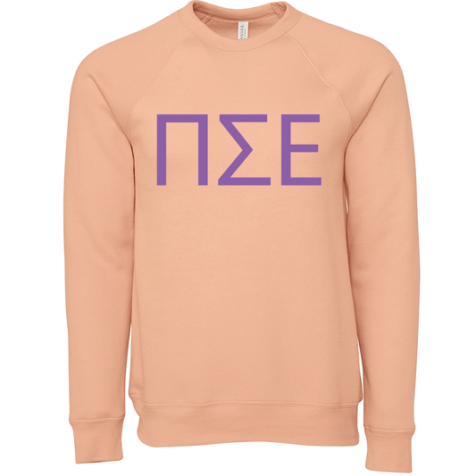 Pi Sigma Epsilon Lettered Crewneck Sweatshirts