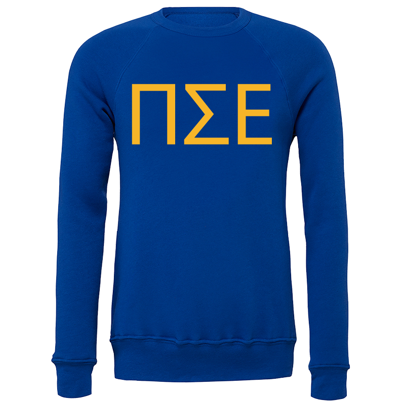 Pi Sigma Epsilon Lettered Crewneck Sweatshirts