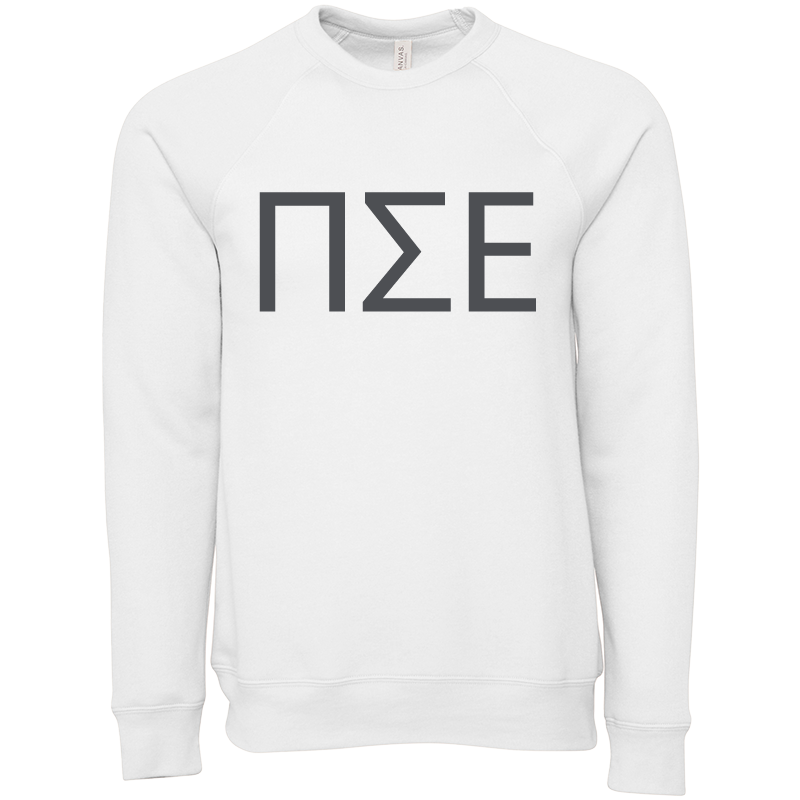 Pi Sigma Epsilon Lettered Crewneck Sweatshirts