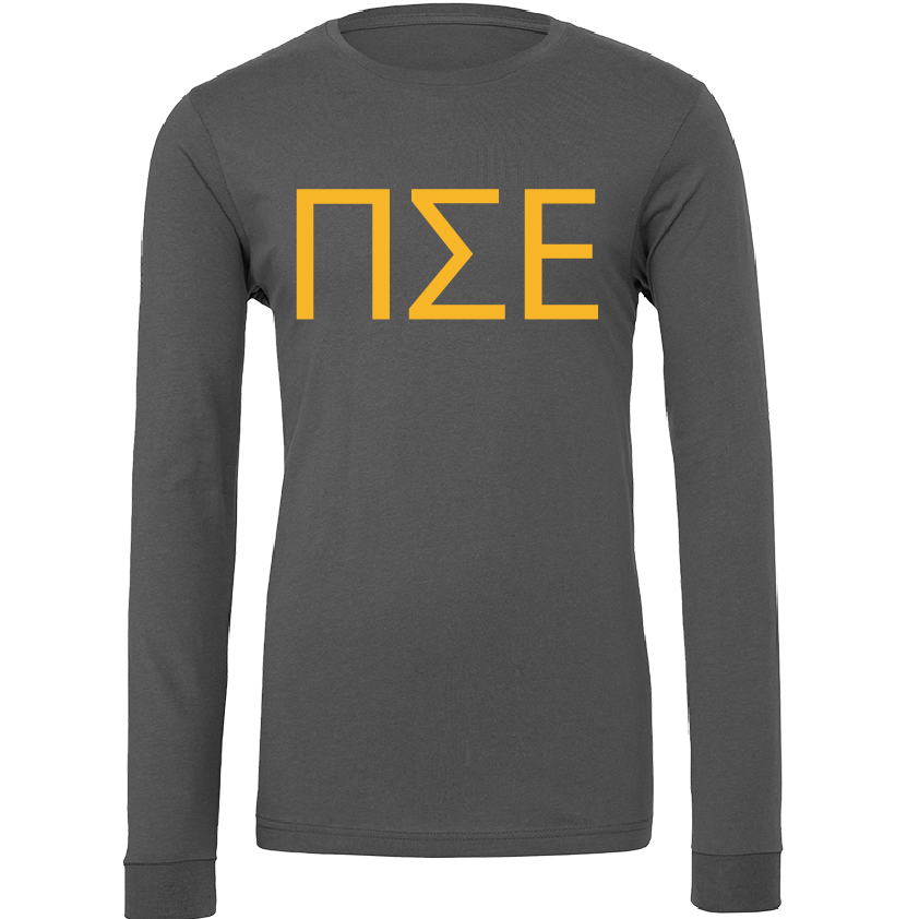 Pi Sigma Epsilon Lettered Long Sleeve T-Shirts