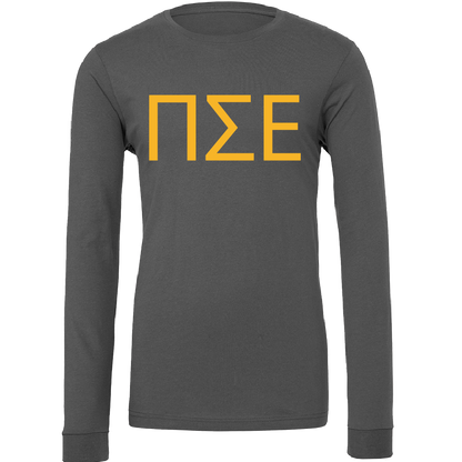 Pi Sigma Epsilon Lettered Long Sleeve T-Shirts