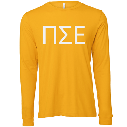 Pi Sigma Epsilon Lettered Long Sleeve T-Shirts