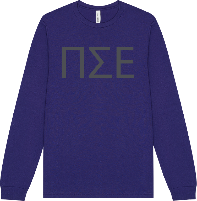 Pi Sigma Epsilon Lettered Long Sleeve T-Shirts