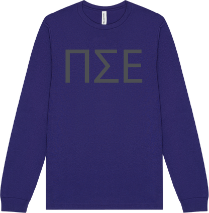 Pi Sigma Epsilon Lettered Long Sleeve T-Shirts