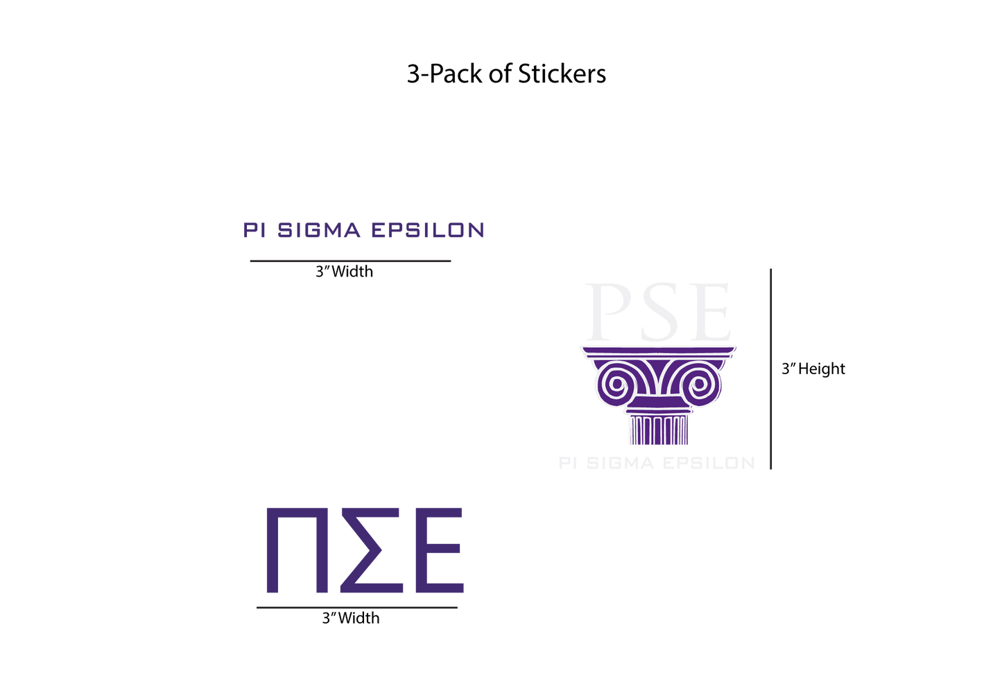 Pi Sigma Epsilon Stickers