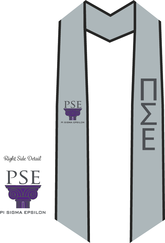 Pi Sigma Epsilon Graduation Stoles