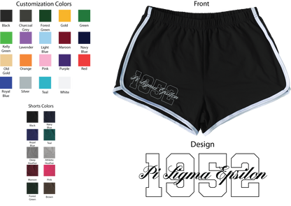 Pi Sigma Epsilon Year and Name Women's Shorts