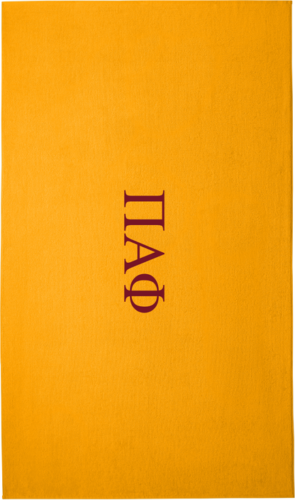 Pi Alpha Phi Lettered Beach Towels
