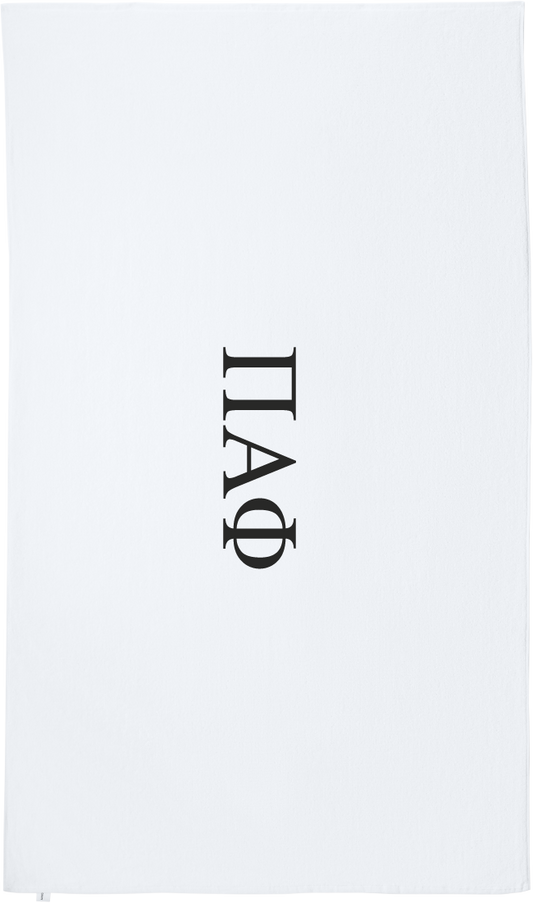 Pi Alpha Phi Lettered Beach Towels