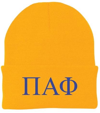 Pi Alpha Phi Lettered Beanies