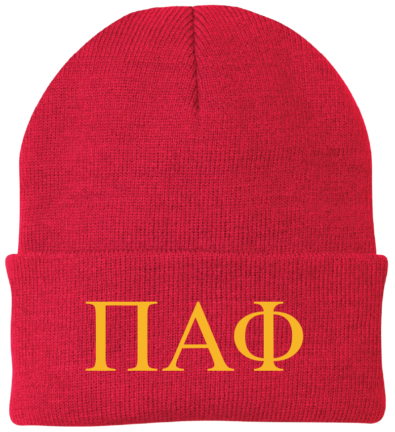 Pi Alpha Phi Lettered Beanies