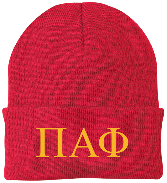 Pi Alpha Phi Lettered Beanies