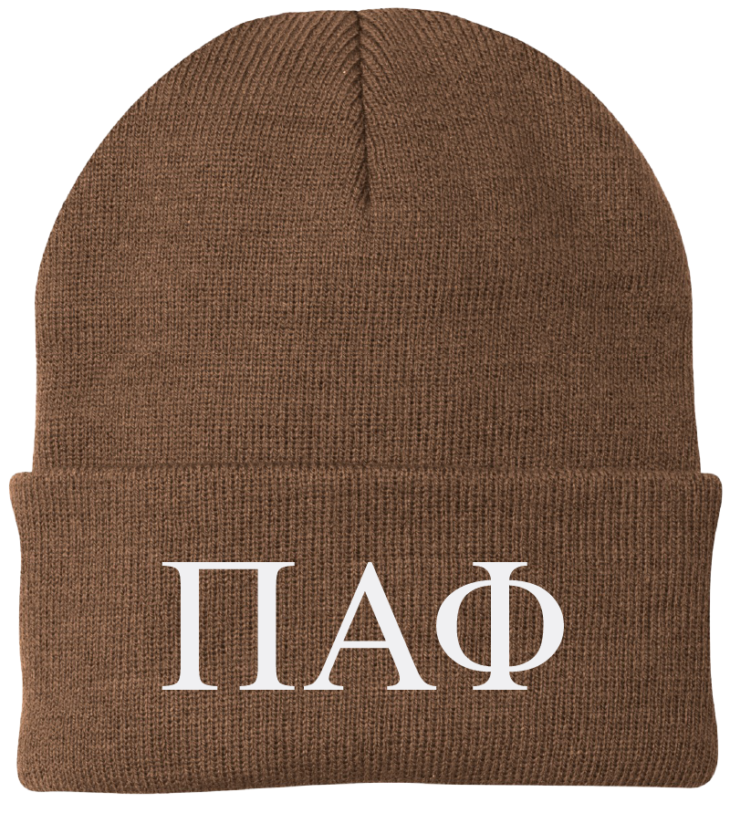 Pi Alpha Phi Lettered Beanies