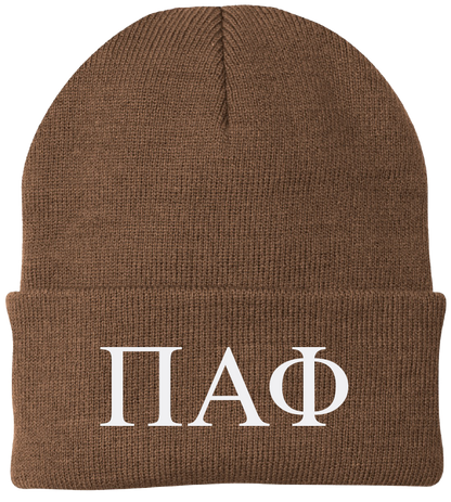 Pi Alpha Phi Lettered Beanies