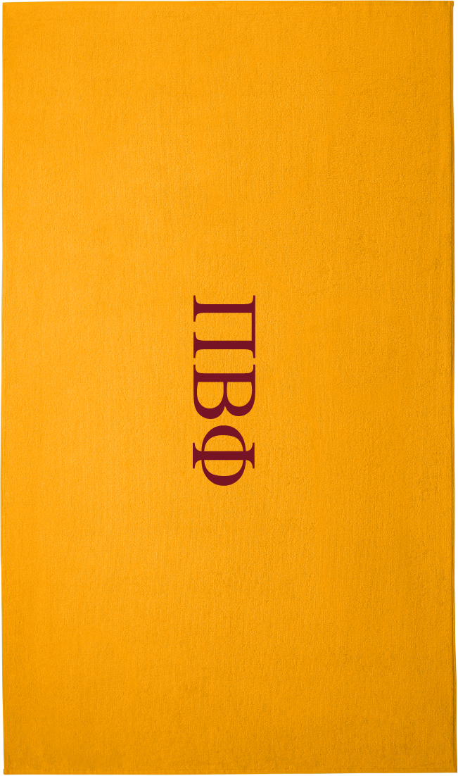 Pi Beta Phi Lettered Beach Towels
