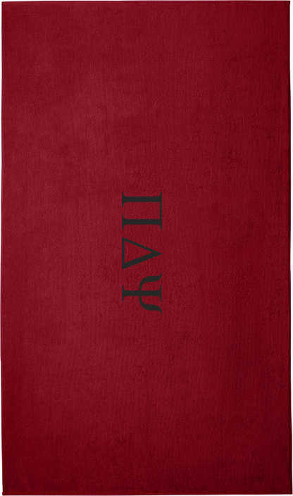 Pi Delta Psi Lettered Beach Towels