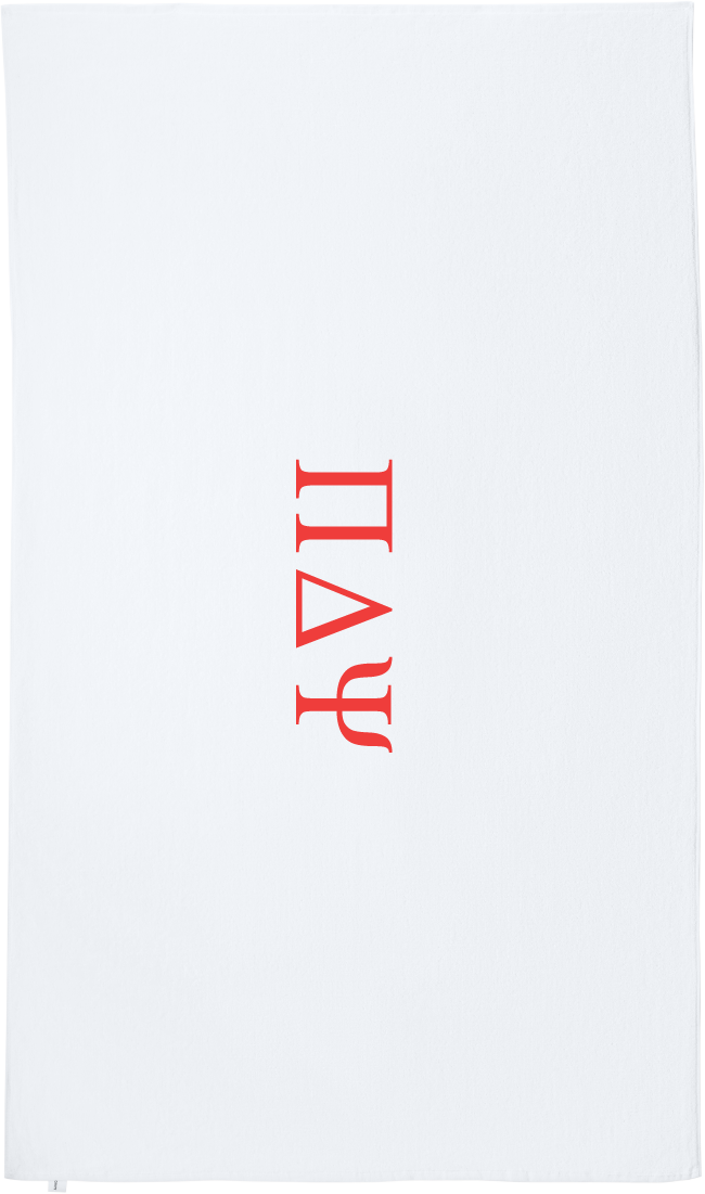 Pi Delta Psi Lettered Beach Towels