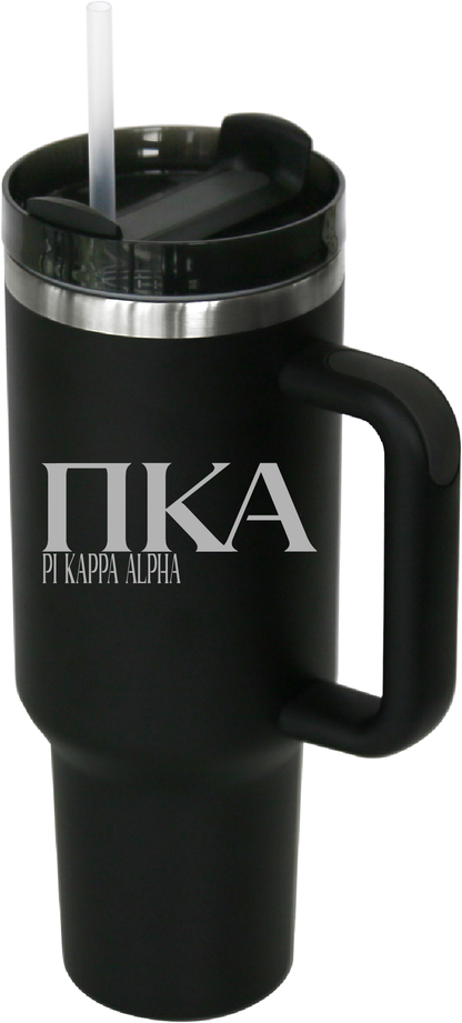 Pi Kappa Alpha Lettered 40oz Tumblers