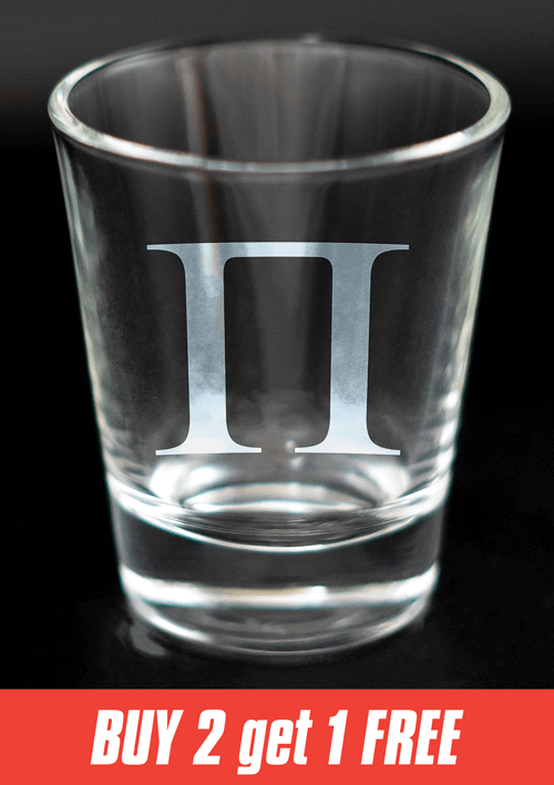 Greek Letter Shot Glasses