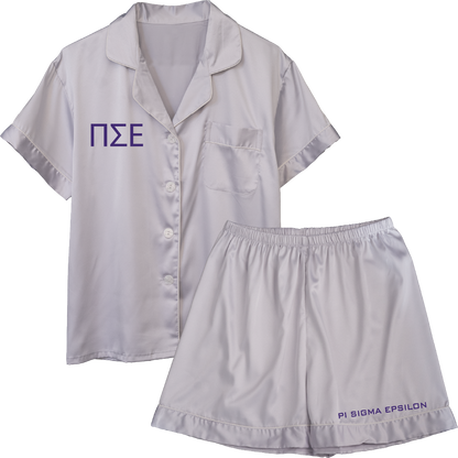 Pi Sigma Epsilon Embroidered Ladies' Pajama Sets