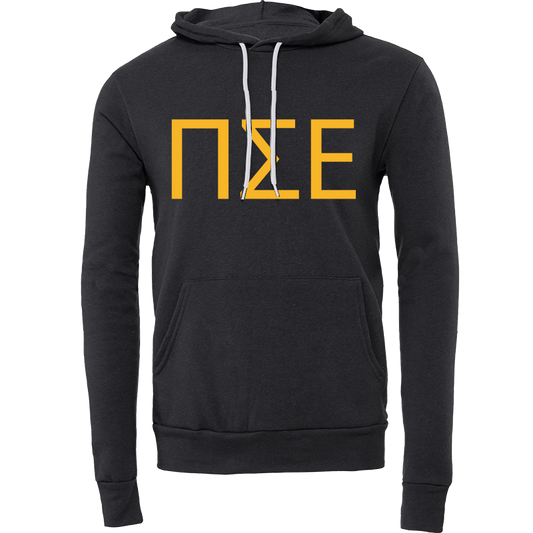 Pi Sigma Epsilon Embroidered Lettered Hooded Sweatshirts